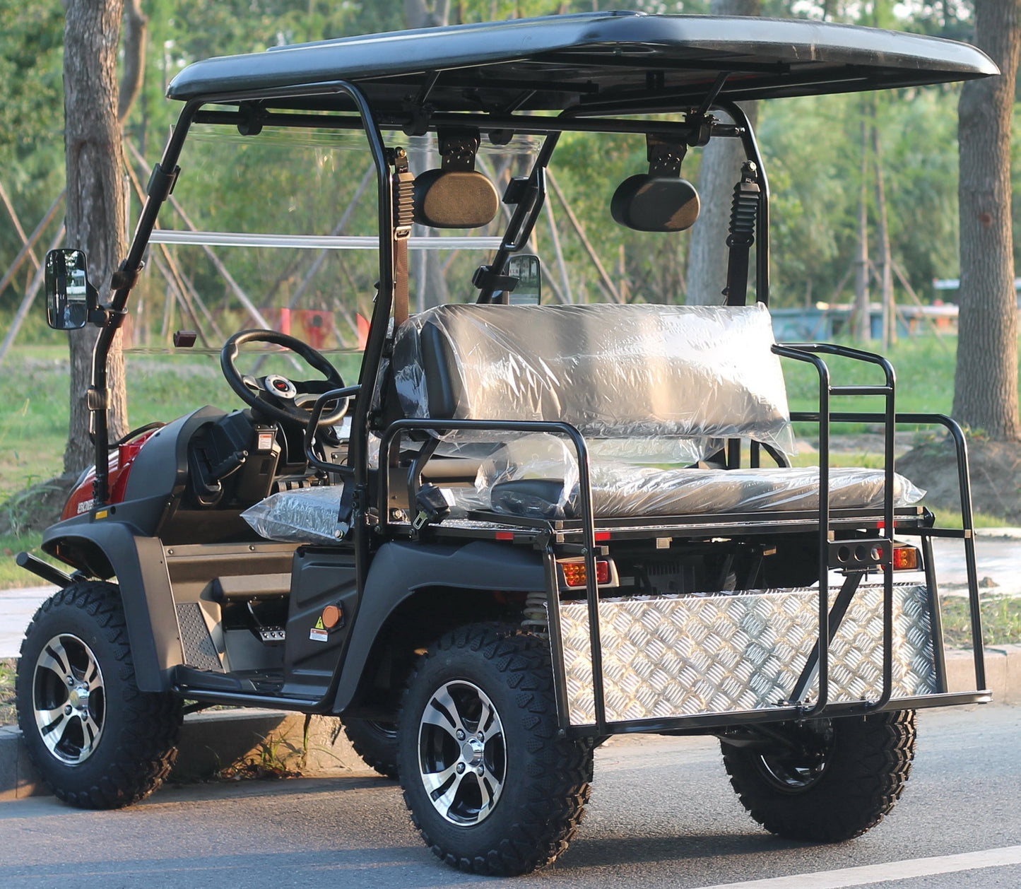 TrailMaster Taurus 50EV 4-Seat Electric Golf Cart, 60 Volt, Full DOT Light Package Included