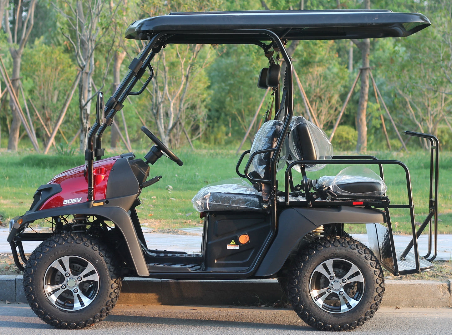 TrailMaster Taurus 50EV 4-Seat Electric Golf Cart, 60 Volt, Full DOT Light Package Included