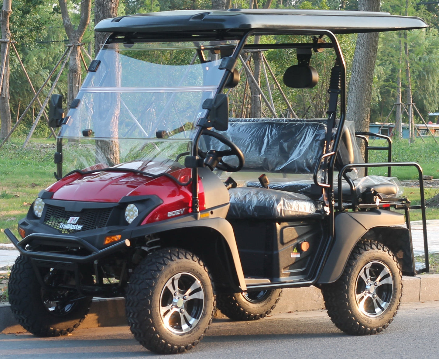 TrailMaster Taurus 50EV 4-Seat Electric Golf Cart, 60 Volt, Full DOT Light Package Included