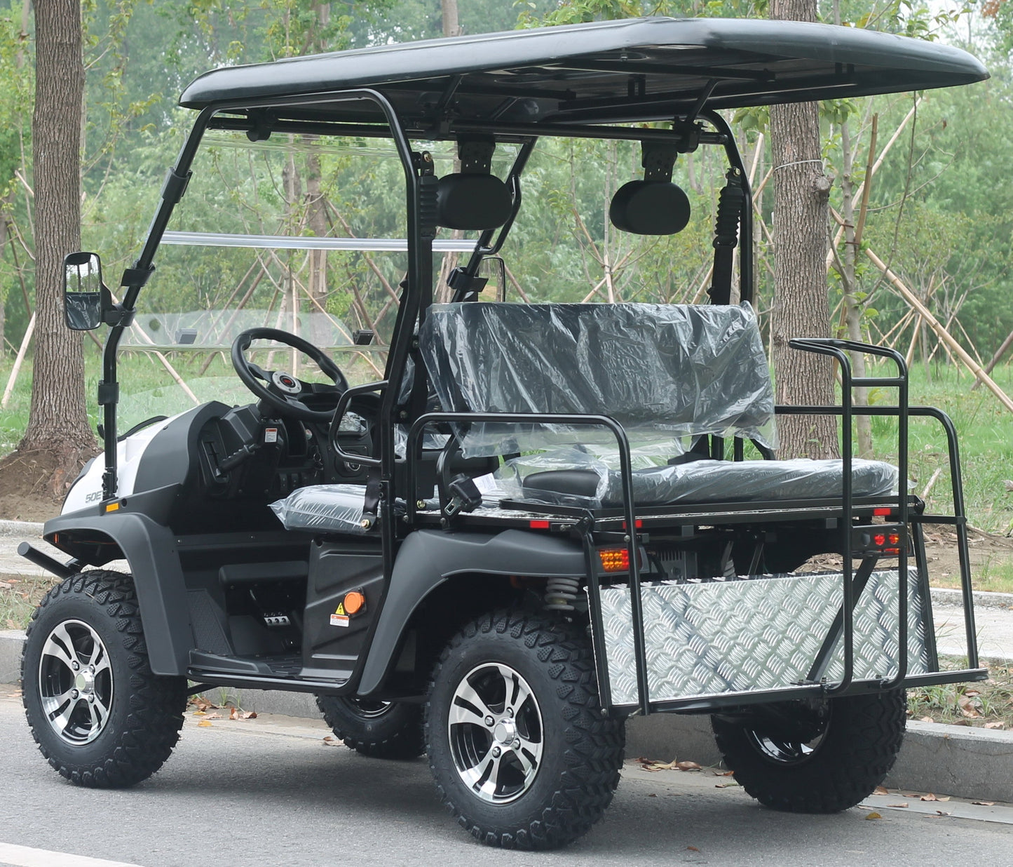 TrailMaster Taurus 50EV 4-Seat Electric Golf Cart, 60 Volt, Full DOT Light Package Included