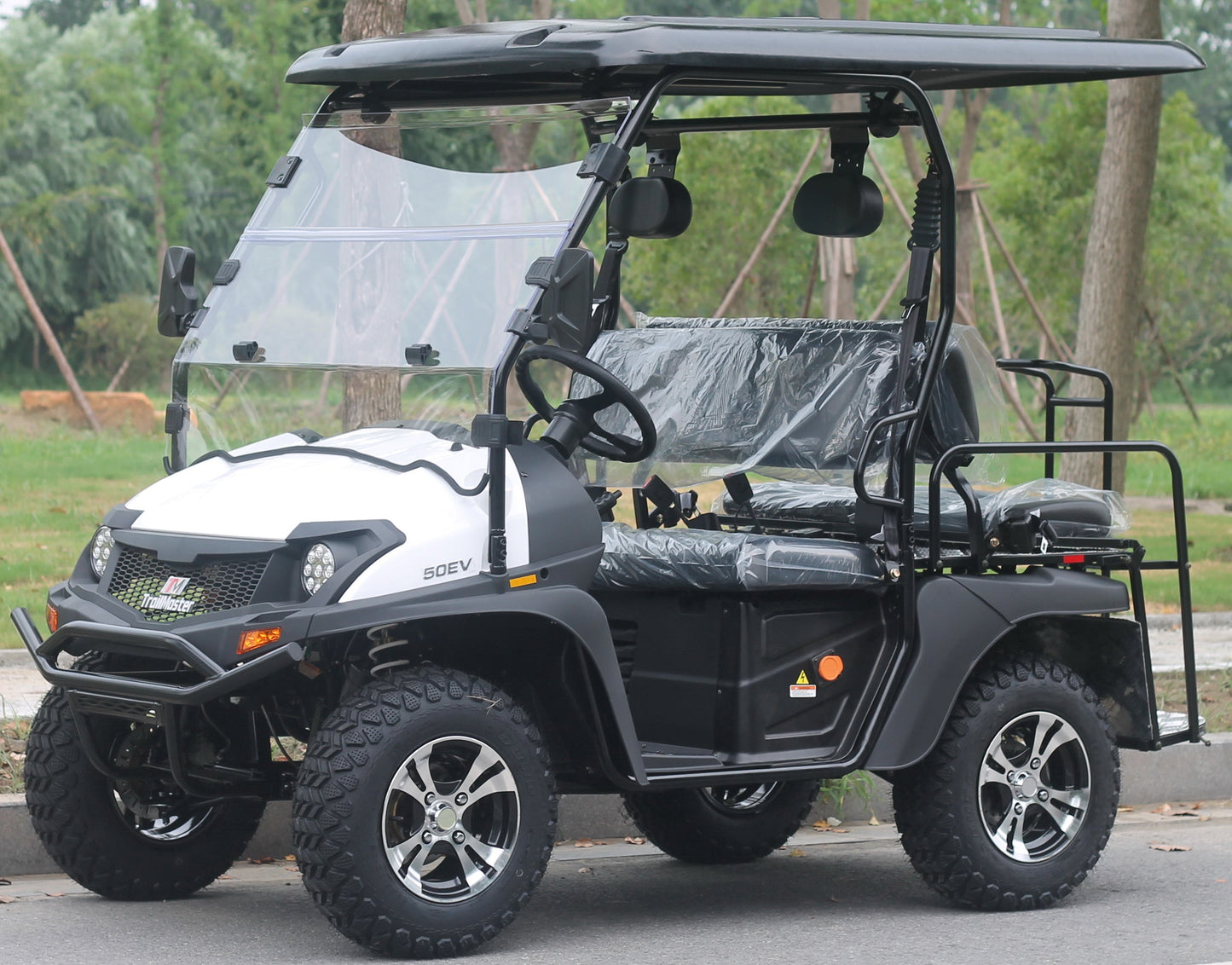 TrailMaster Taurus 50EV 4-Seat Electric Golf Cart, 60 Volt, Full DOT Light Package Included