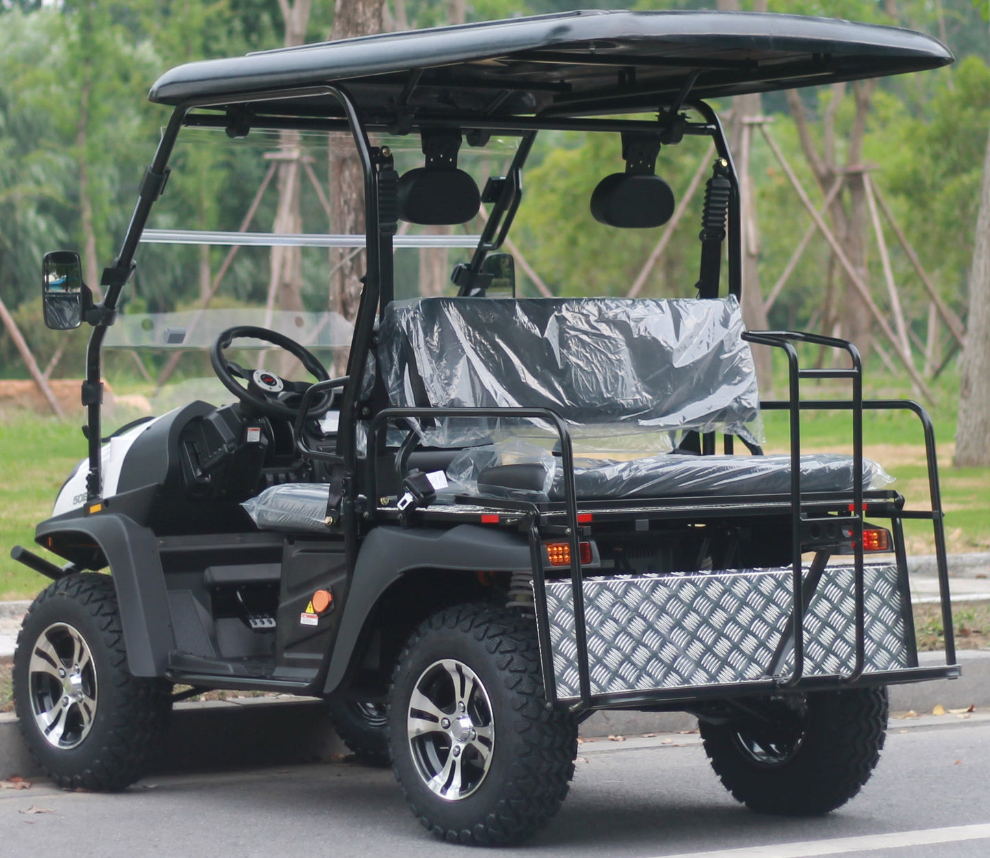 TrailMaster Taurus 50EV 4-Seat Electric Golf Cart, 60 Volt, Full DOT Light Package Included