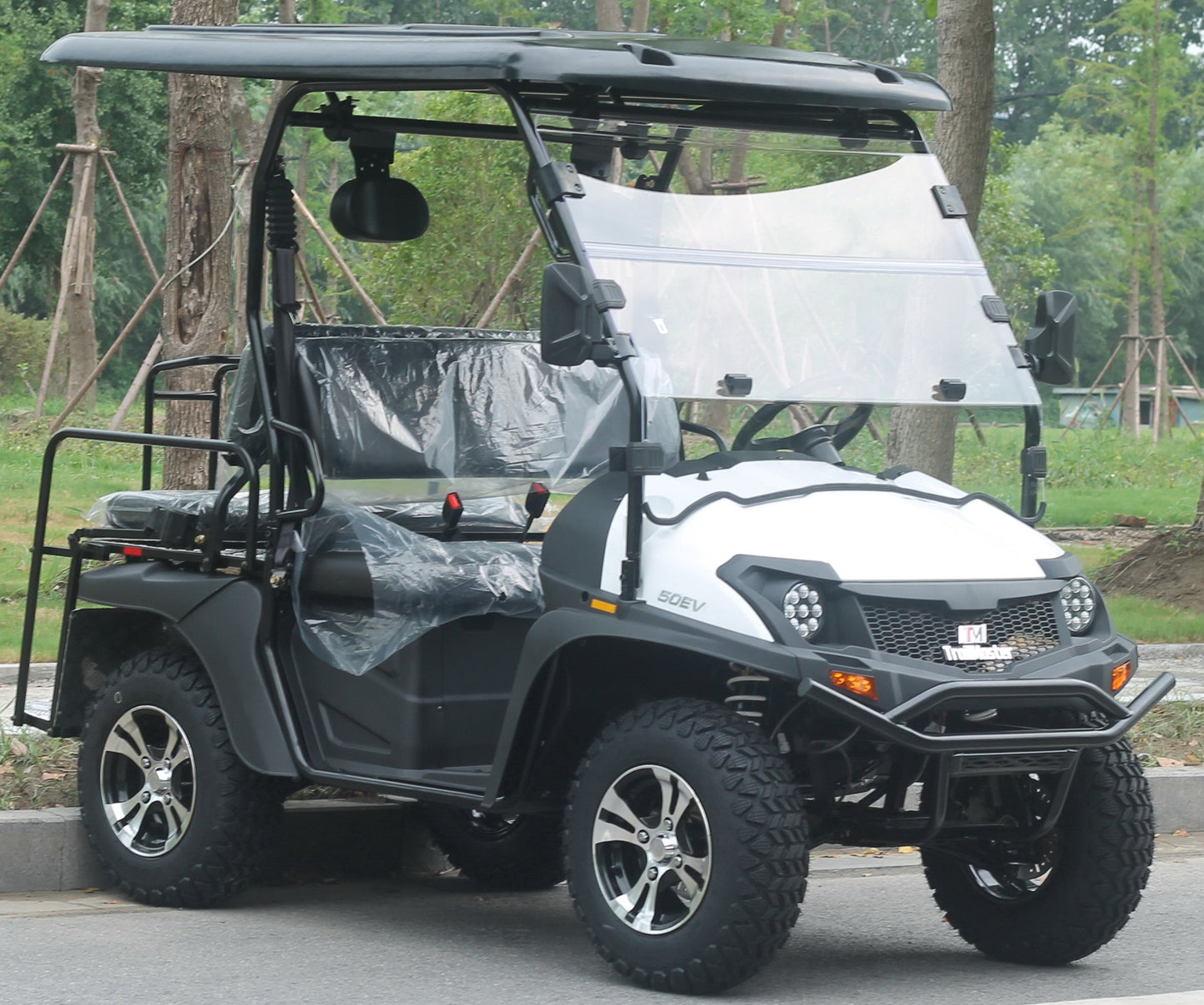 TrailMaster Taurus 50EV 4-Seat Electric Golf Cart, 60 Volt, Full DOT Light Package Included