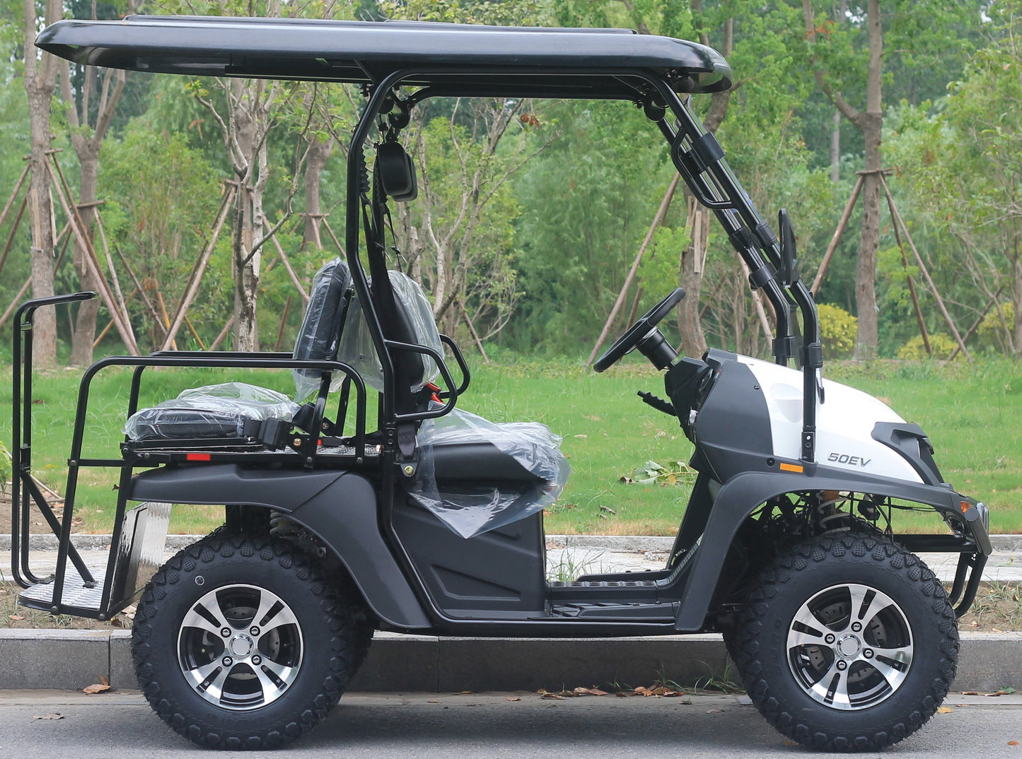 TrailMaster Taurus 50EV 4-Seat Electric Golf Cart, 60 Volt, Full DOT Light Package Included