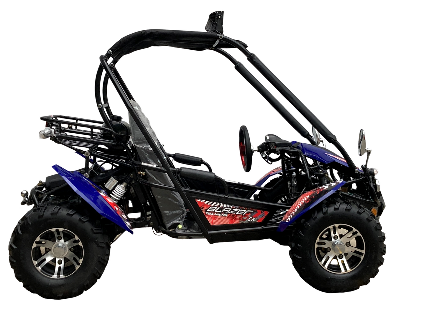 Blazer 200EX EFI Buggy Go Kart, LED Light Bar, Windshield Included