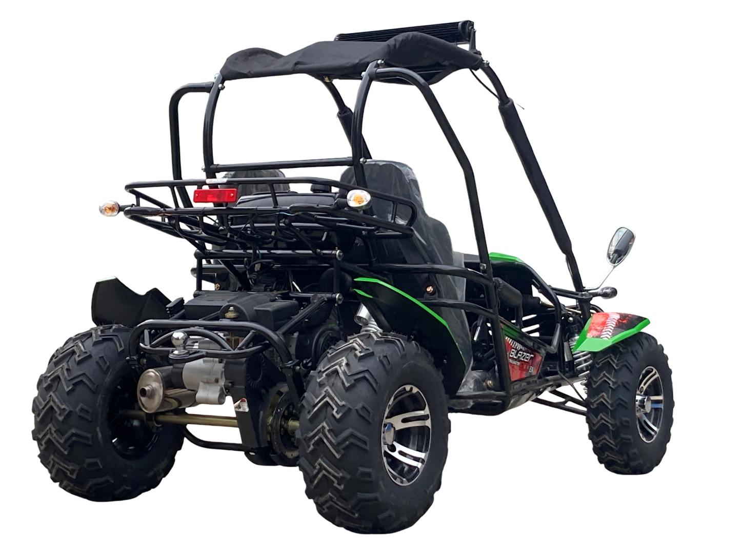 Blazer 200EX EFI Buggy Go Kart, LED Light Bar, Windshield Included