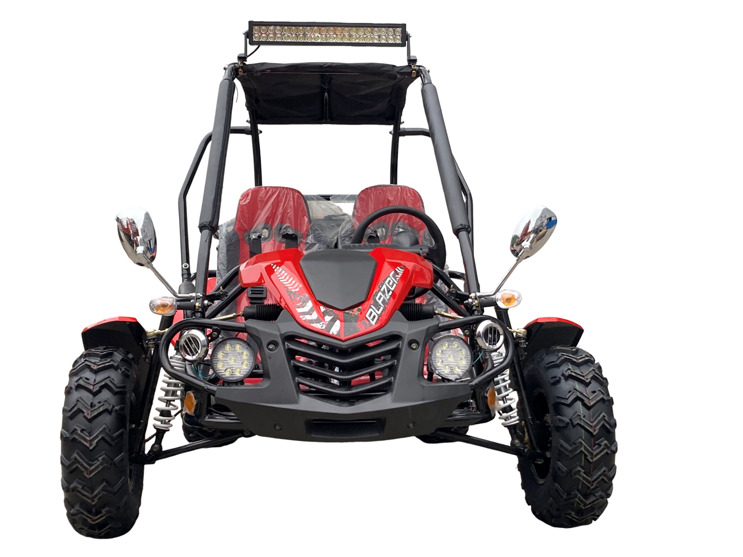 Blazer 200EX EFI Buggy Go Kart, LED Light Bar, Windshield Included