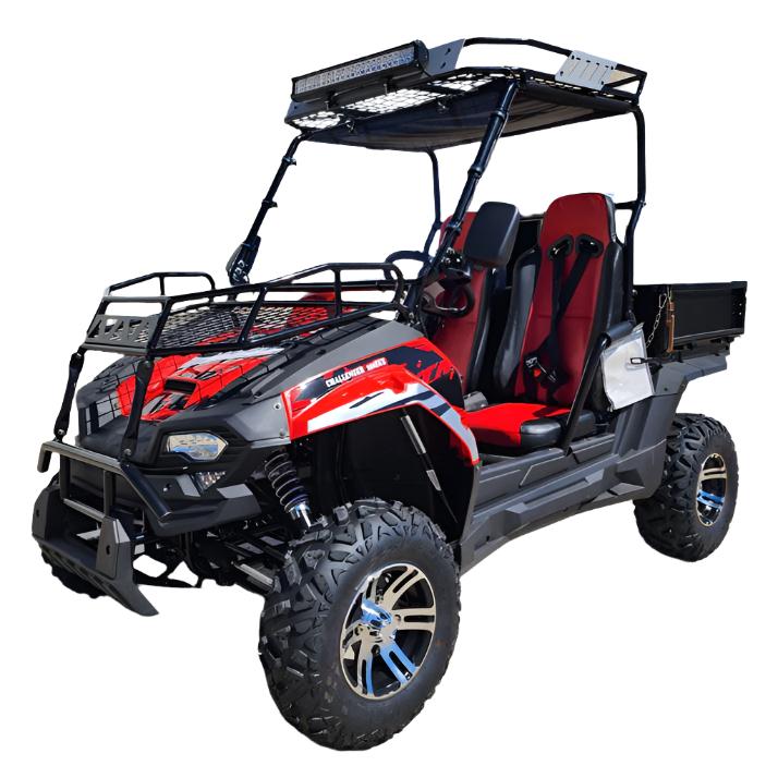 Challenger 200EUX UTV Side-by-Side, Front Cargo Rack, Rear Dump Bed, Deluxe Alloy Wheels, LED Light Bar