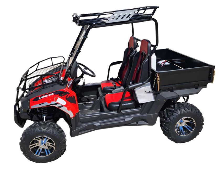 Challenger 200EUX UTV Side-by-Side, Front Cargo Rack, Rear Dump Bed, Deluxe Alloy Wheels, LED Light Bar