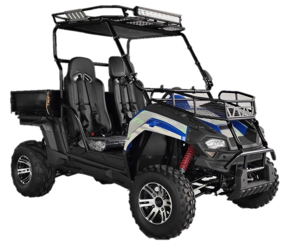 Challenger 200EUX UTV Side-by-Side, Front Cargo Rack, Rear Dump Bed, Deluxe Alloy Wheels, LED Light Bar