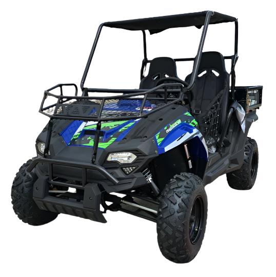 TrailMaster Challenger 200U UTV Side-by-Side, Front Cargo Rack, Rear Dump Bed