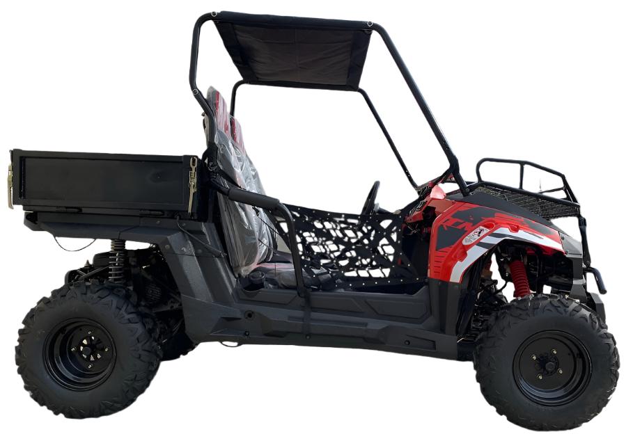 TrailMaster Challenger 200U UTV Side-by-Side, Front Cargo Rack, Rear Dump Bed