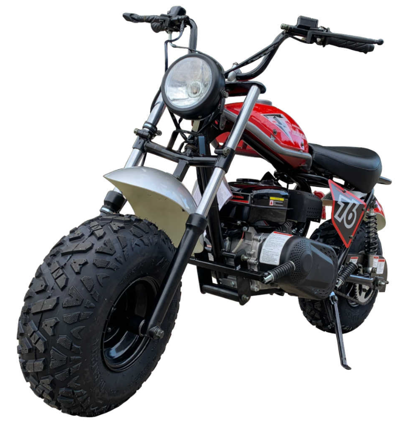 TrailMaster Hurricane 200X Mini Bike, 208cc 7.5 HP with Torque Converter, Dual Disc Brake, Front & Rear Suspension