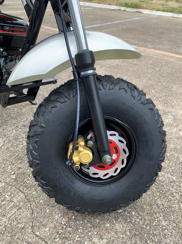 TrailMaster Hurricane 200X Mini Bike, 208cc 7.5 HP with Torque Converter, Dual Disc Brake, Front & Rear Suspension