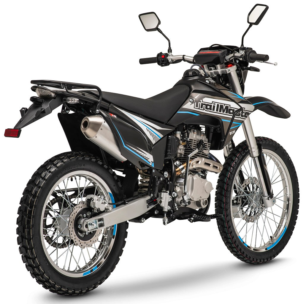 T5 Dual Sport Dirt Bike, 5-Speed Manual, 223cc Engine, Dual Disc Brakes, Electric Start with Kick backup, (21/18) Wheels