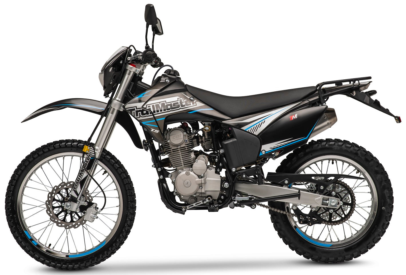 T5 Dual Sport Dirt Bike, 5-Speed Manual, 223cc Engine, Dual Disc Brakes, Electric Start with Kick backup, (21/18) Wheels