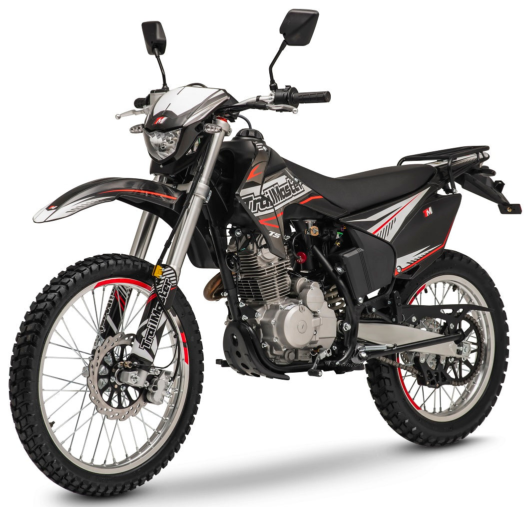 T5 Dual Sport Dirt Bike, 5-Speed Manual, 223cc Engine, Dual Disc Brakes, Electric Start with Kick backup, (21/18) Wheels