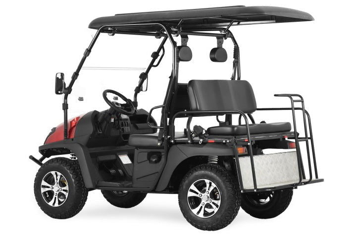 Taurus 200E-GX UTV Gas Golf Cart, Full Length Roof, 4-Seat, DOT Approved, Electronic Fuel Injection