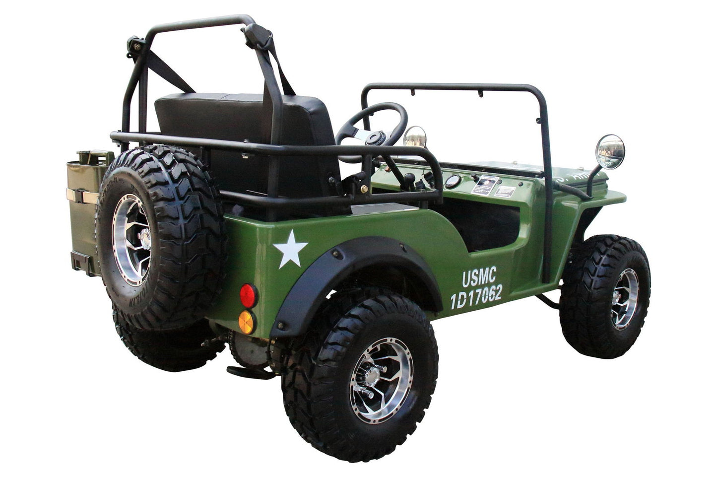 Willys Style Jeep Go Kart, 125cc Gas Engine, 3-speed with Reverse